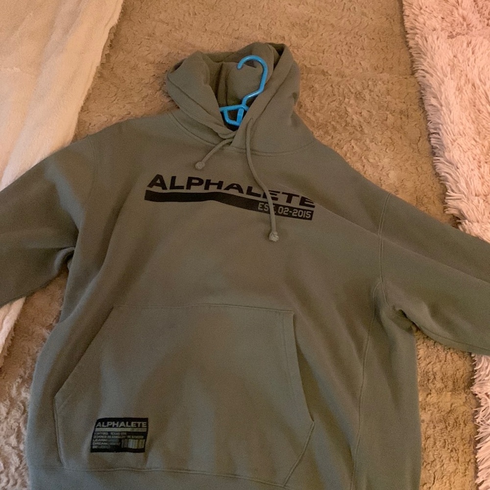 Olive green Alphalete Sweatshirt in Large